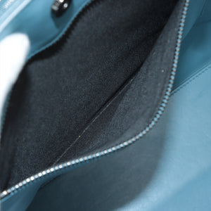Christian Dior x Shawn Stussy Logo Leather Tote Bag Blue