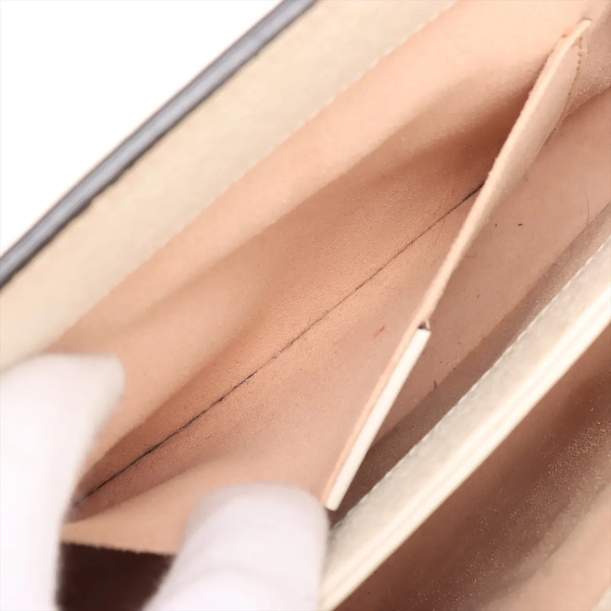 Gucci Ophidia Leather Chain Shoulder Bag White