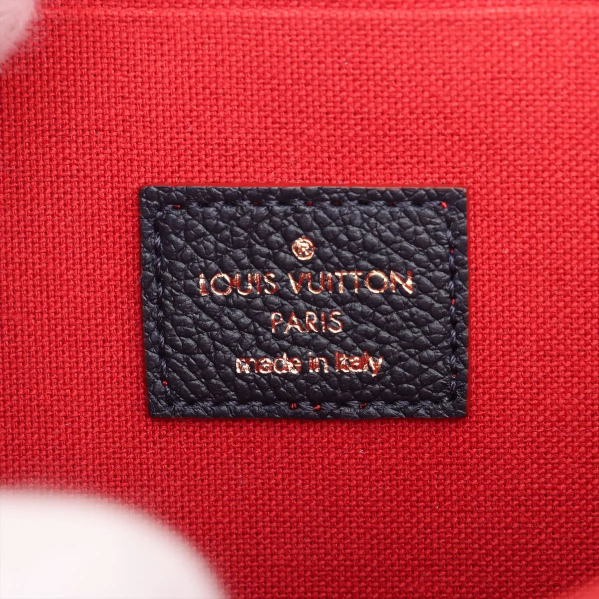 Louis Vuitton Monogram Empreinte Pochette Félicie Marine Rouge