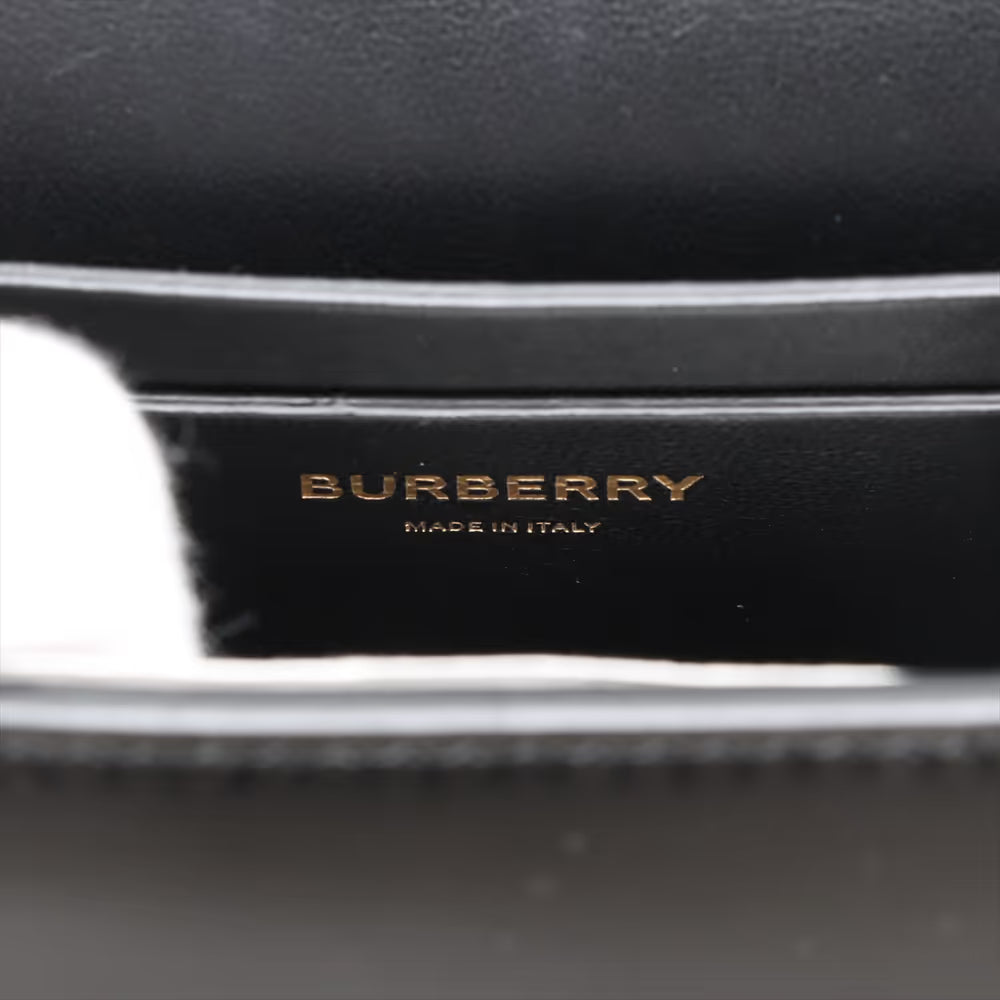Burberry Grace Leather Shoulder Bag Black