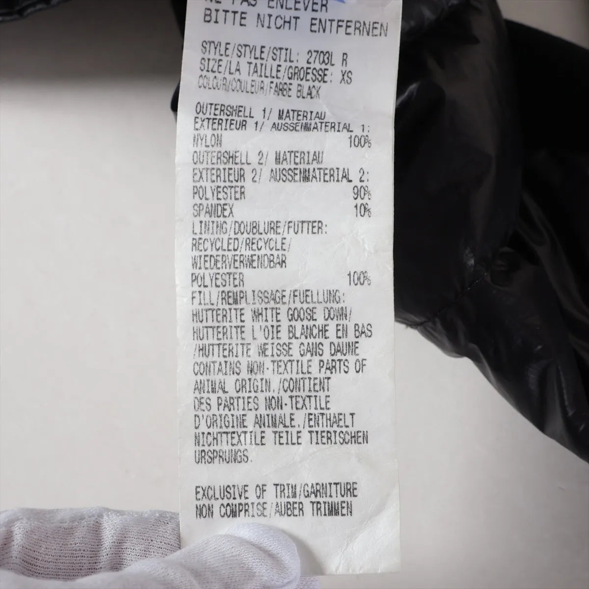 Canada Goose Hybridge Lite Nylon Down Jacket Black