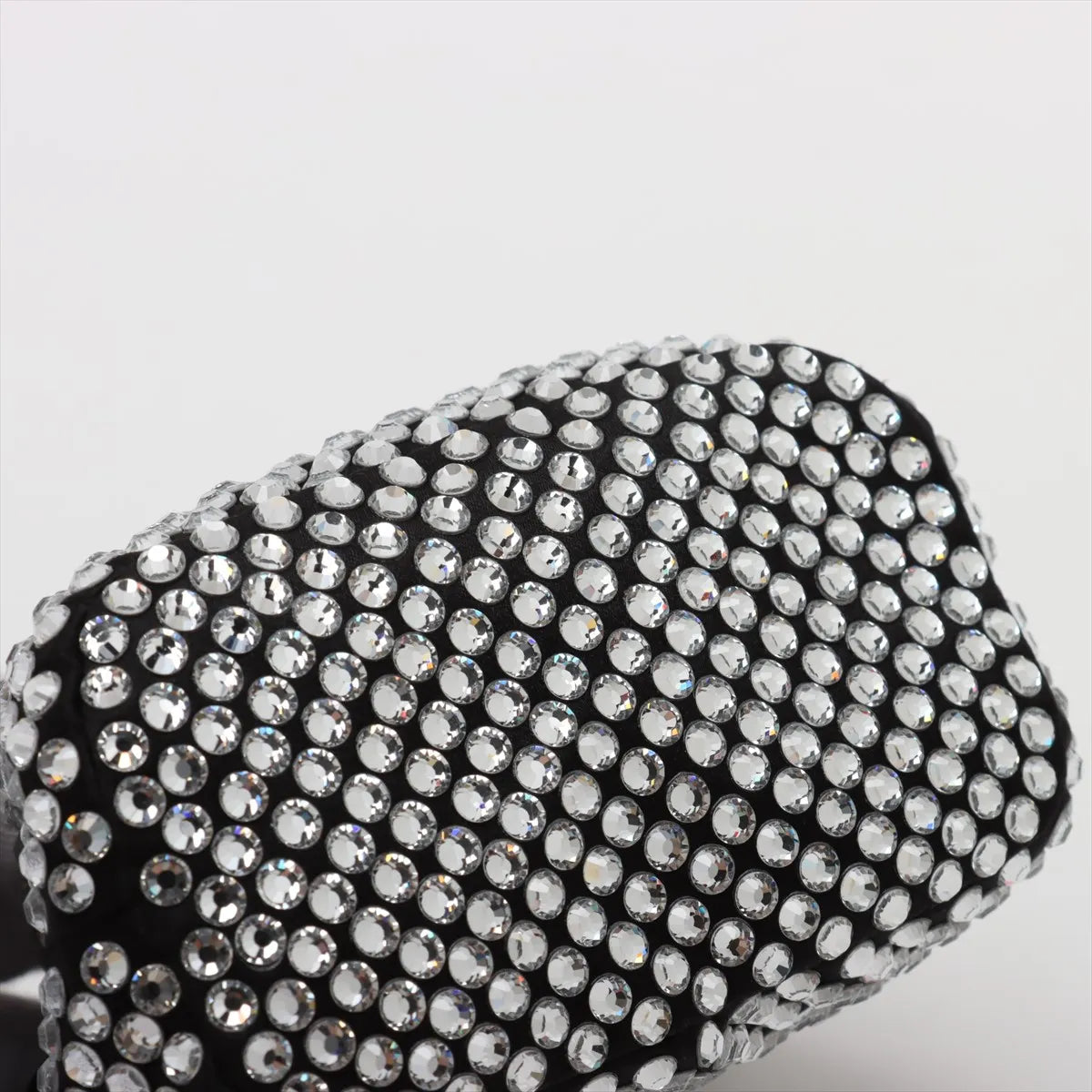 Prada Crystal Rhinestone x Satin Chain Bucket Shoulder Bag