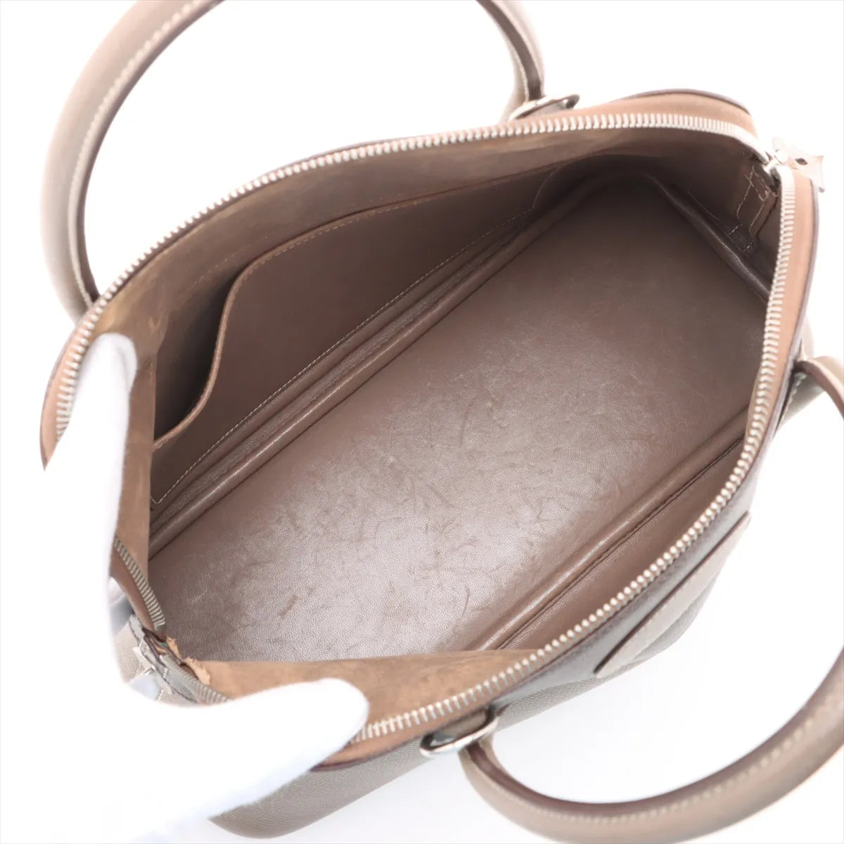 Hermes Bolide 31 Veau Epsom Etoupes x Ebene