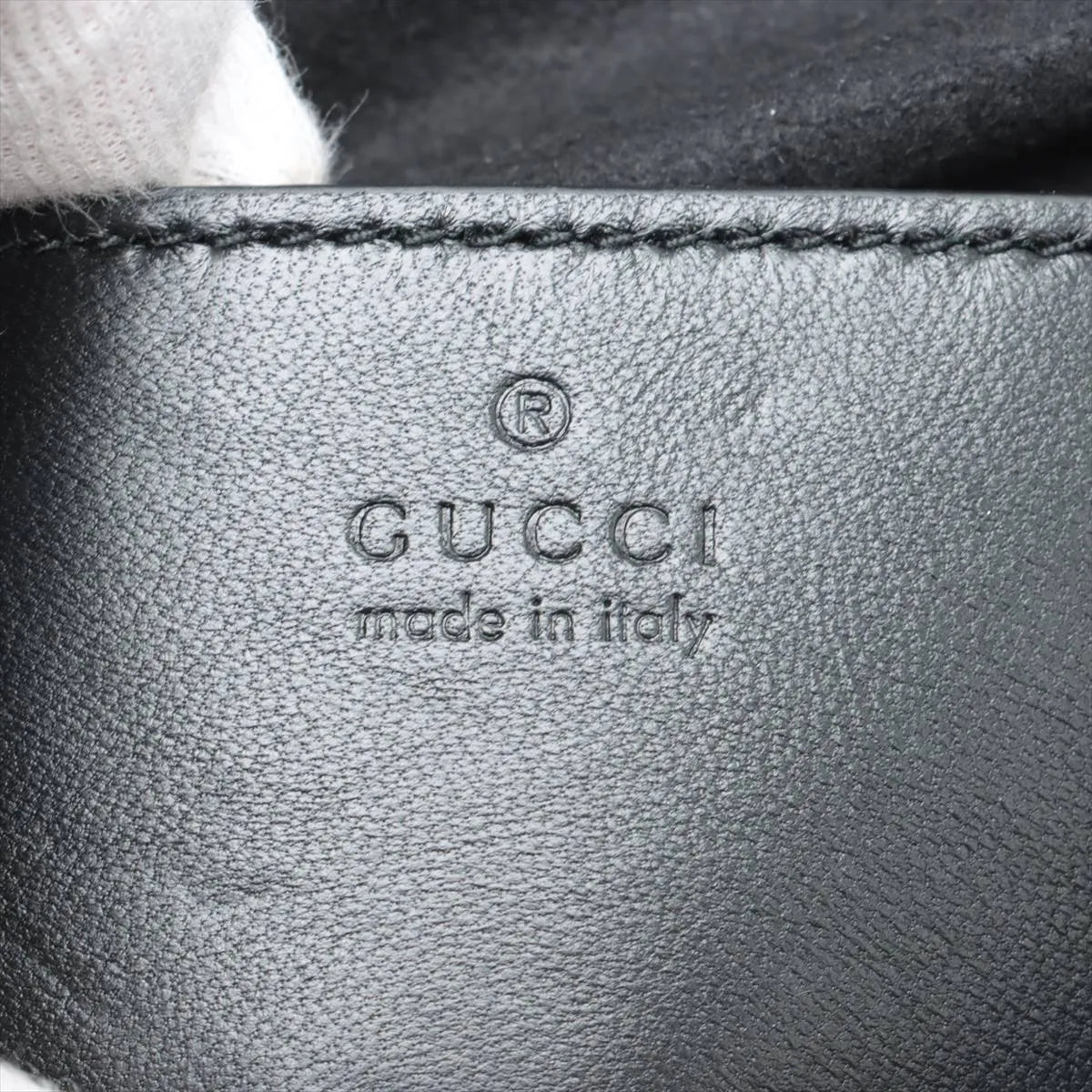 Gucci GG Marmont Chevron Leather Two-Way Backpack Black