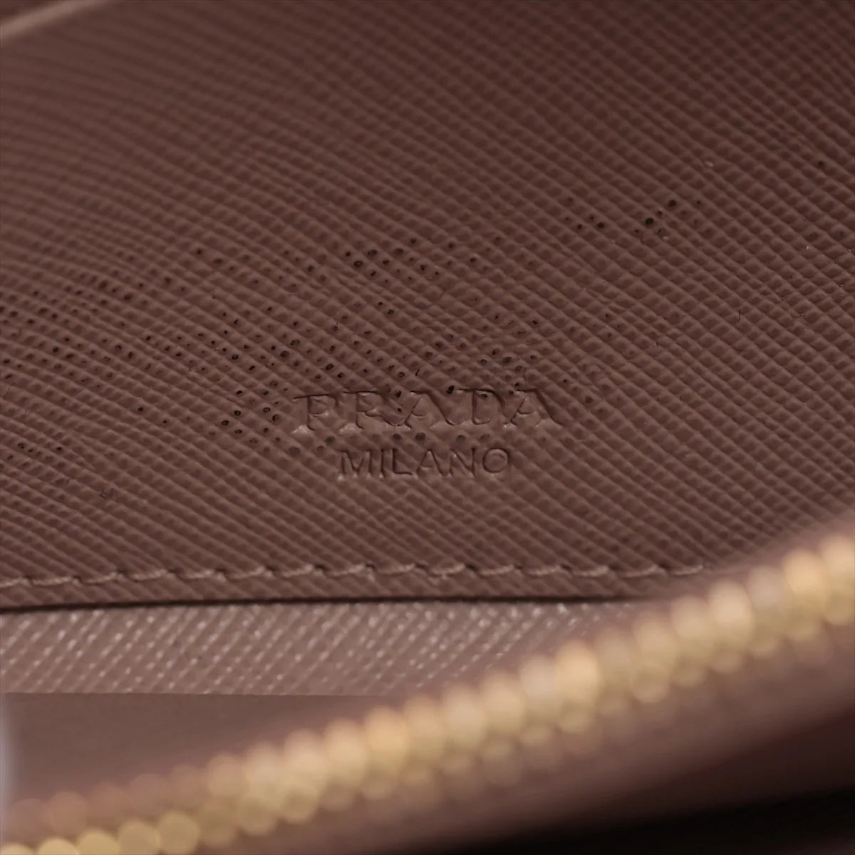 Prada Saffiano Leather Compact Wallet Beige