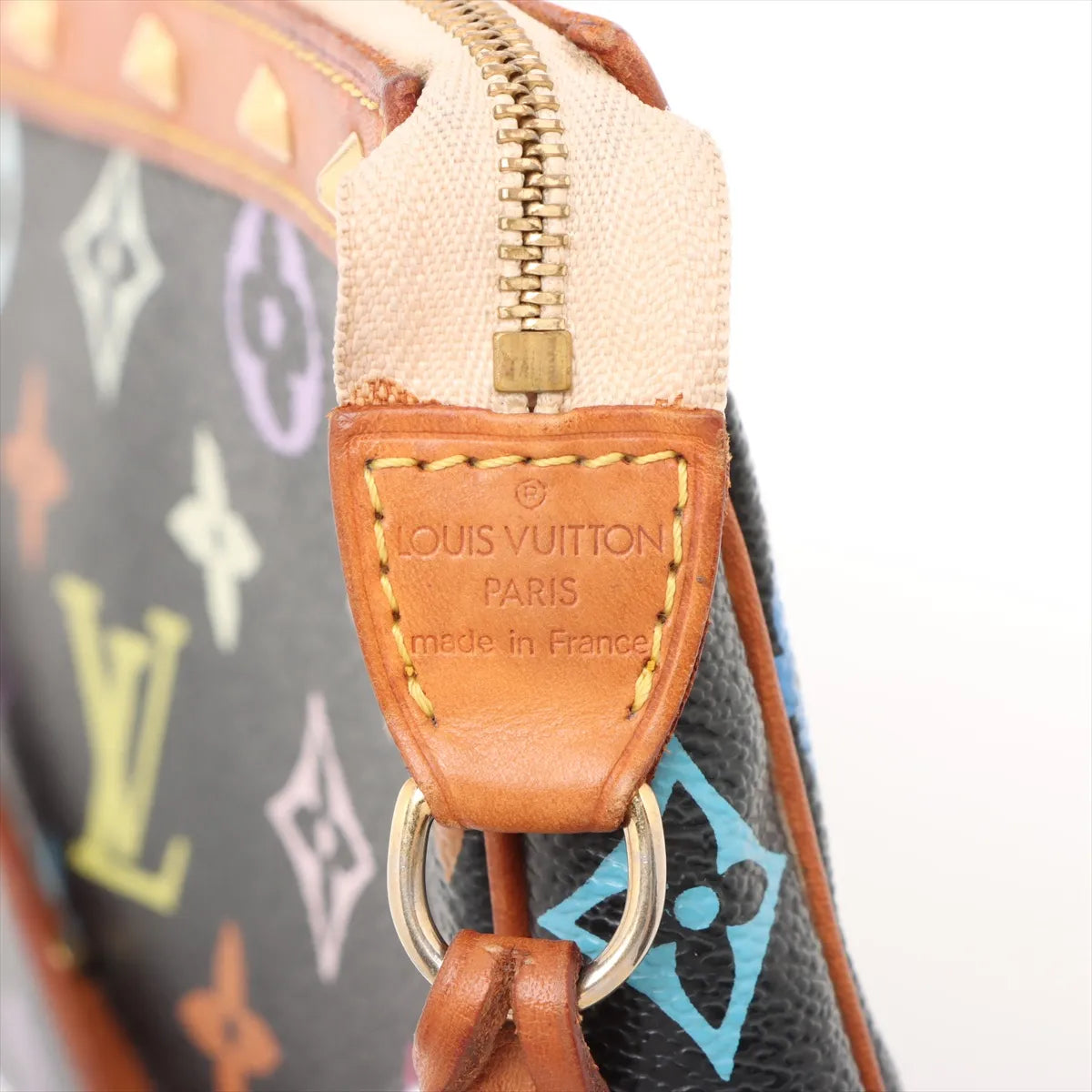 Louis Vuitton Monogram Multicolor Pochette Accessories Black