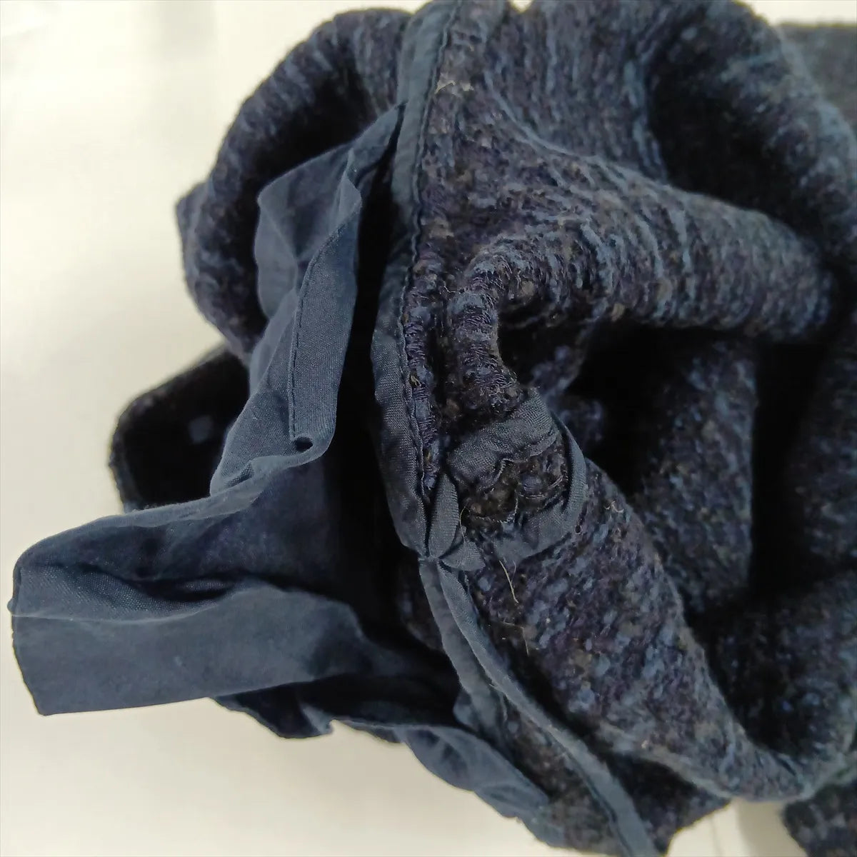 Chanel Cotton Wool Pants Navy Blue