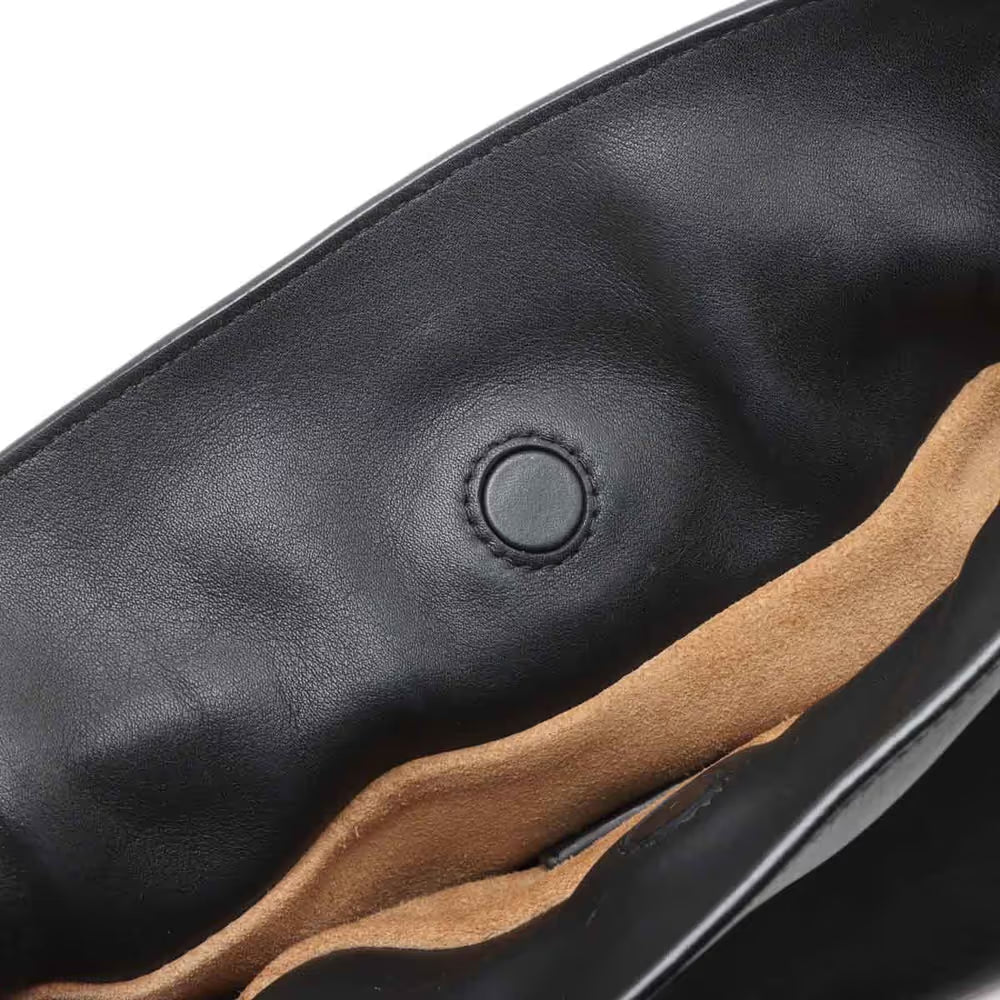 Loewe Flamenco Clutch Mini Leather Shoulder Bag Black