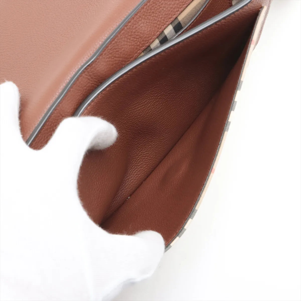 Burberry Nova Check Hampshire Shoulder Bag Brown