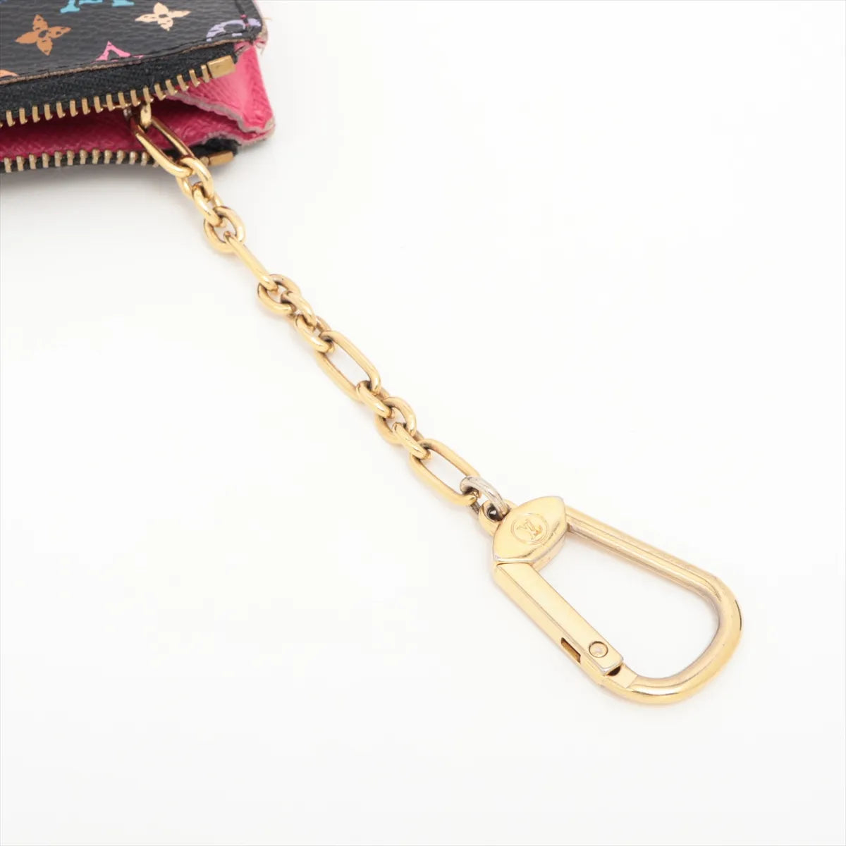 Louis Vuitton Monogram Multicolor Pochette Coin Purse Black