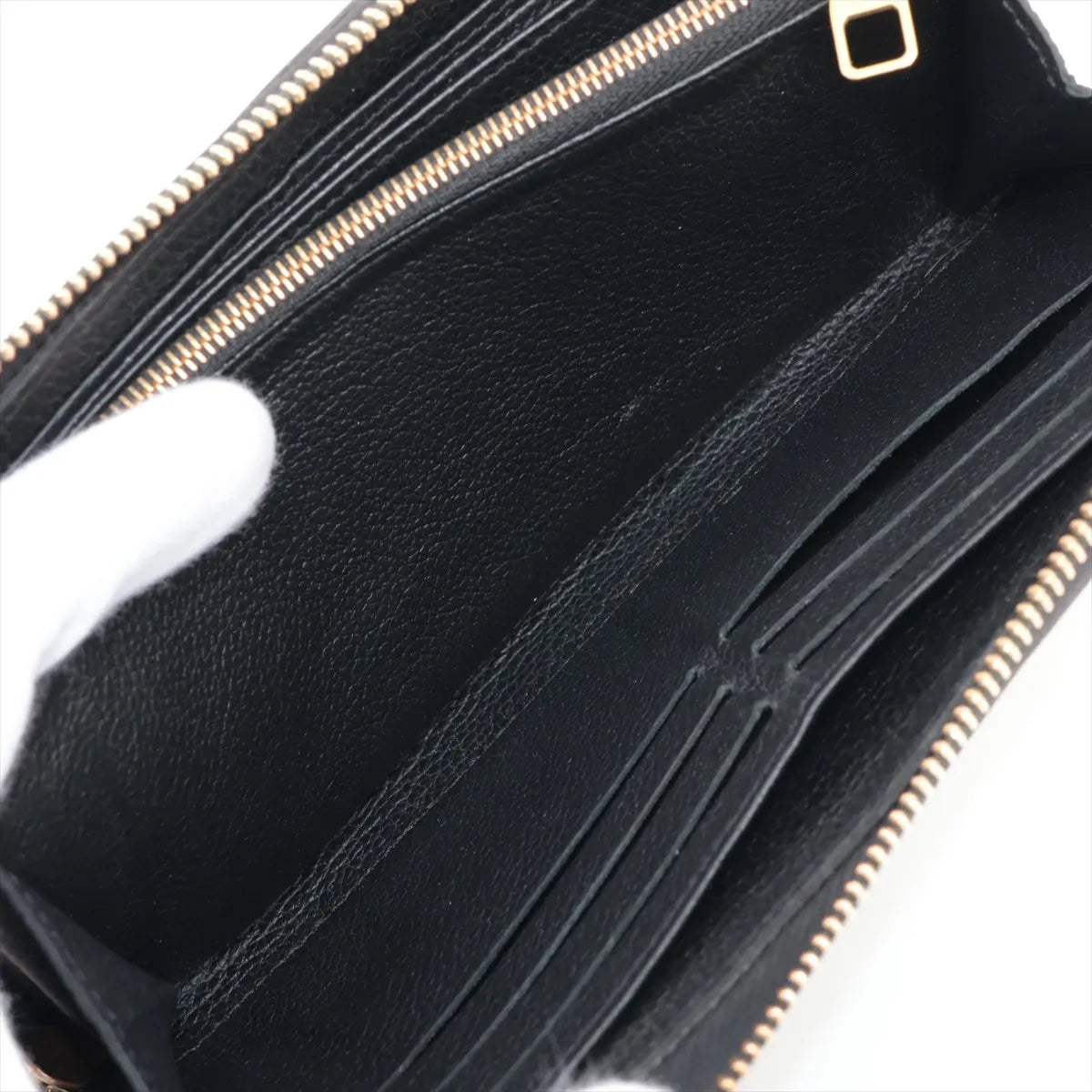 Louis Vuitton Monogram Empreinte Zippy Wallet Black