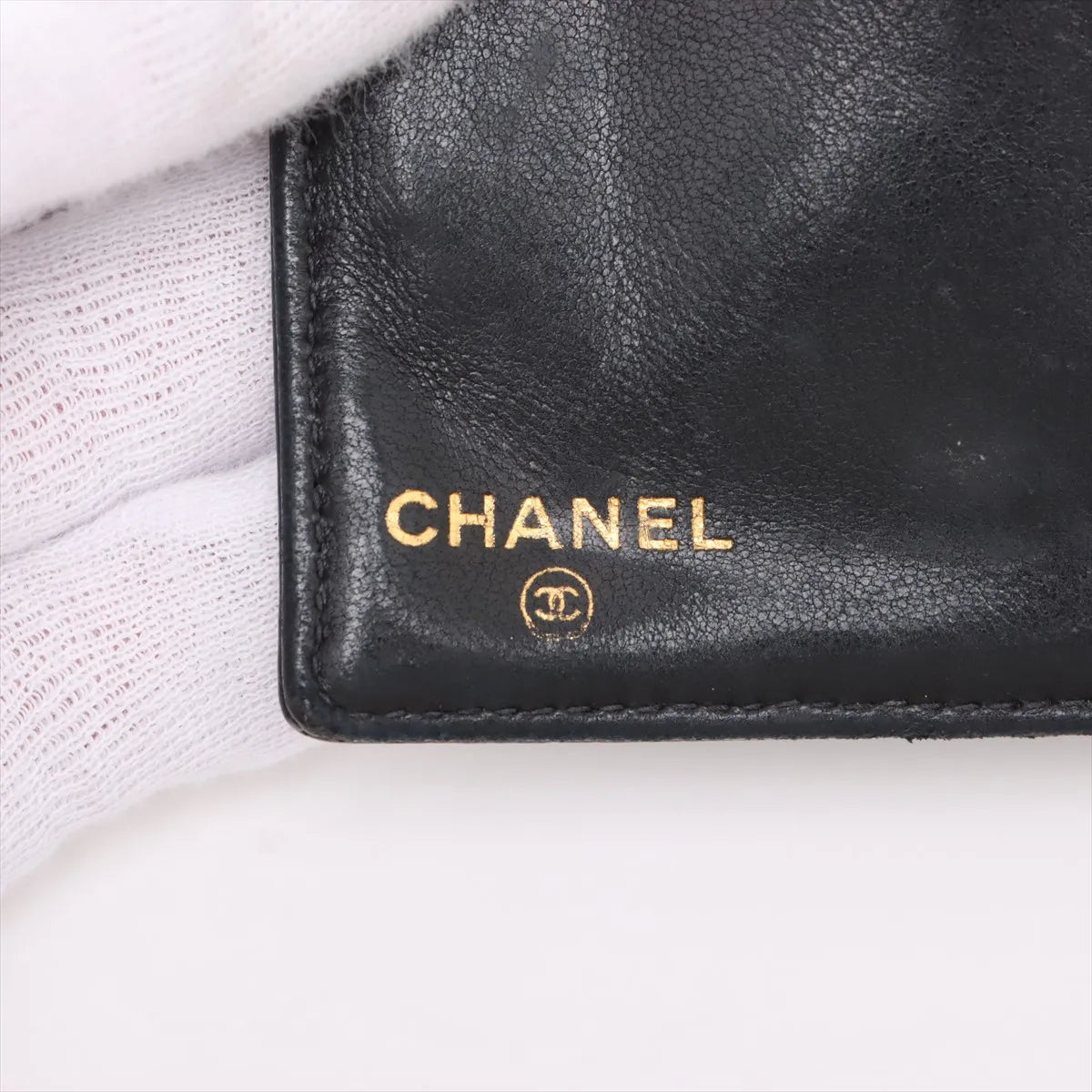 Chanel CC Logo Caviar Skin Wallet Black