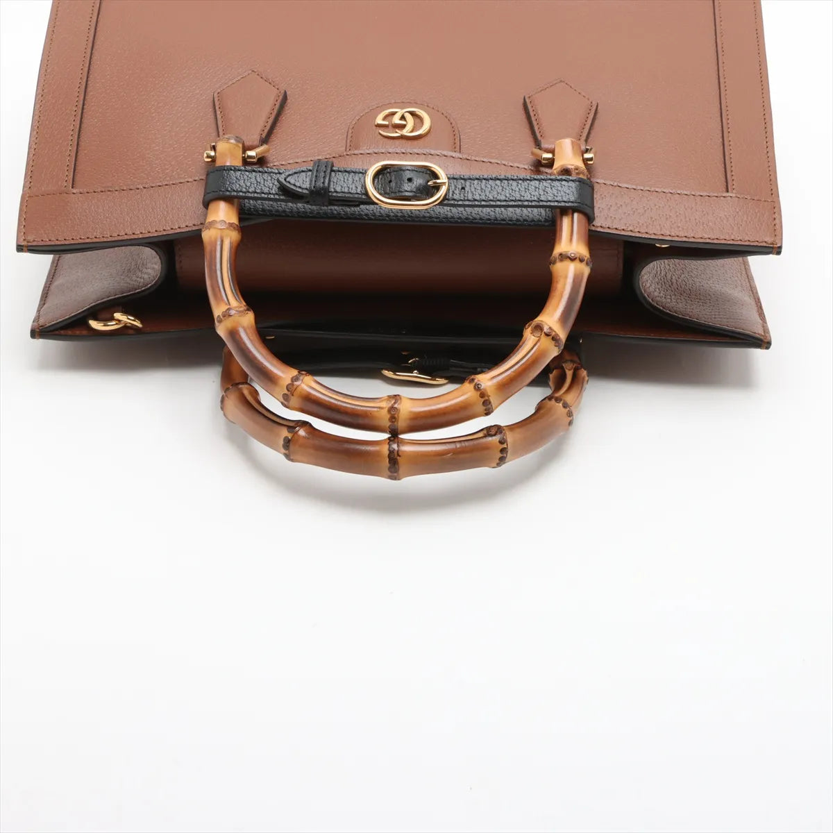 Gucci Bamboo Diana Leather Two-Way Shoulder Bag Brown