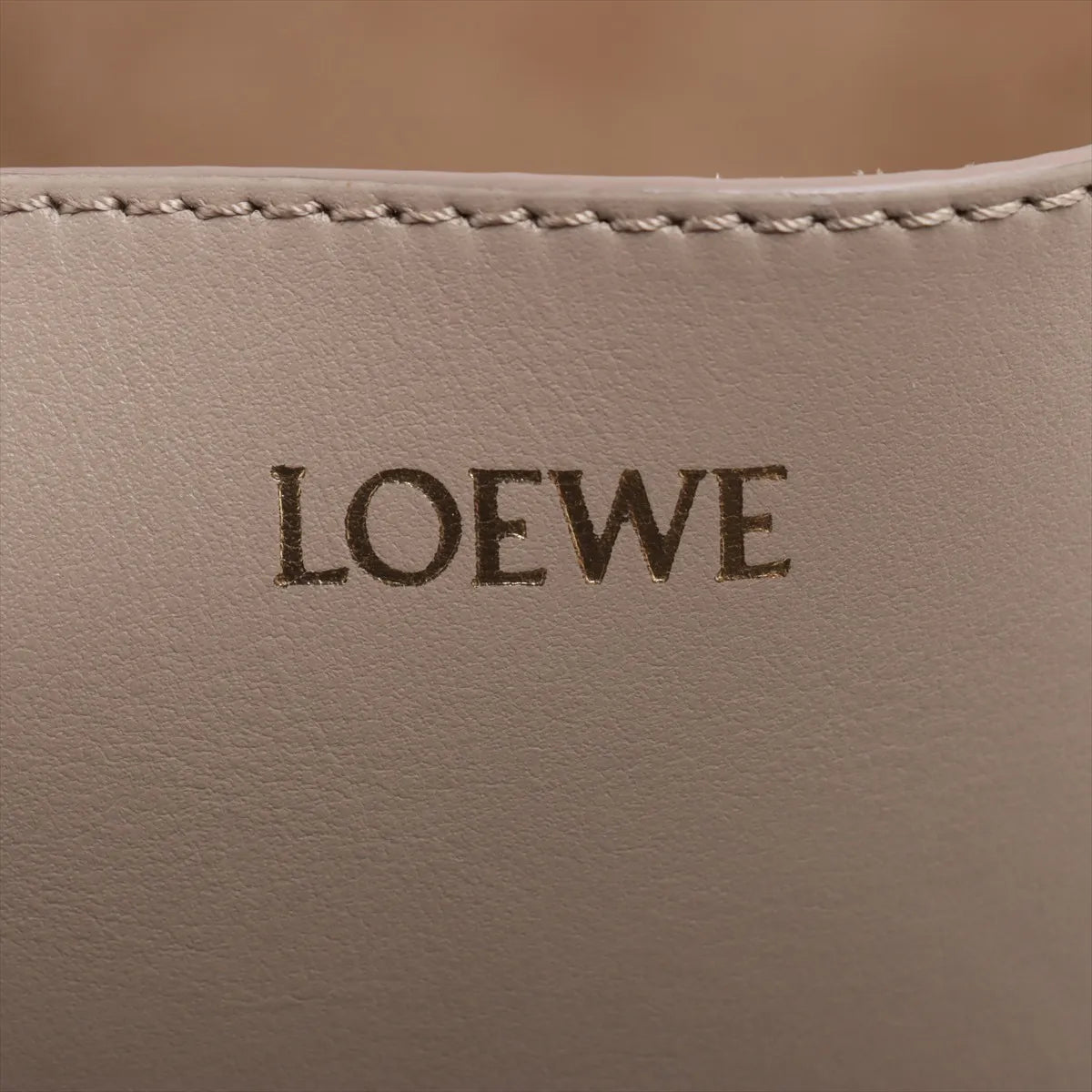 Loewe Puzzle Fold Medium Leather Tote Bag Greige