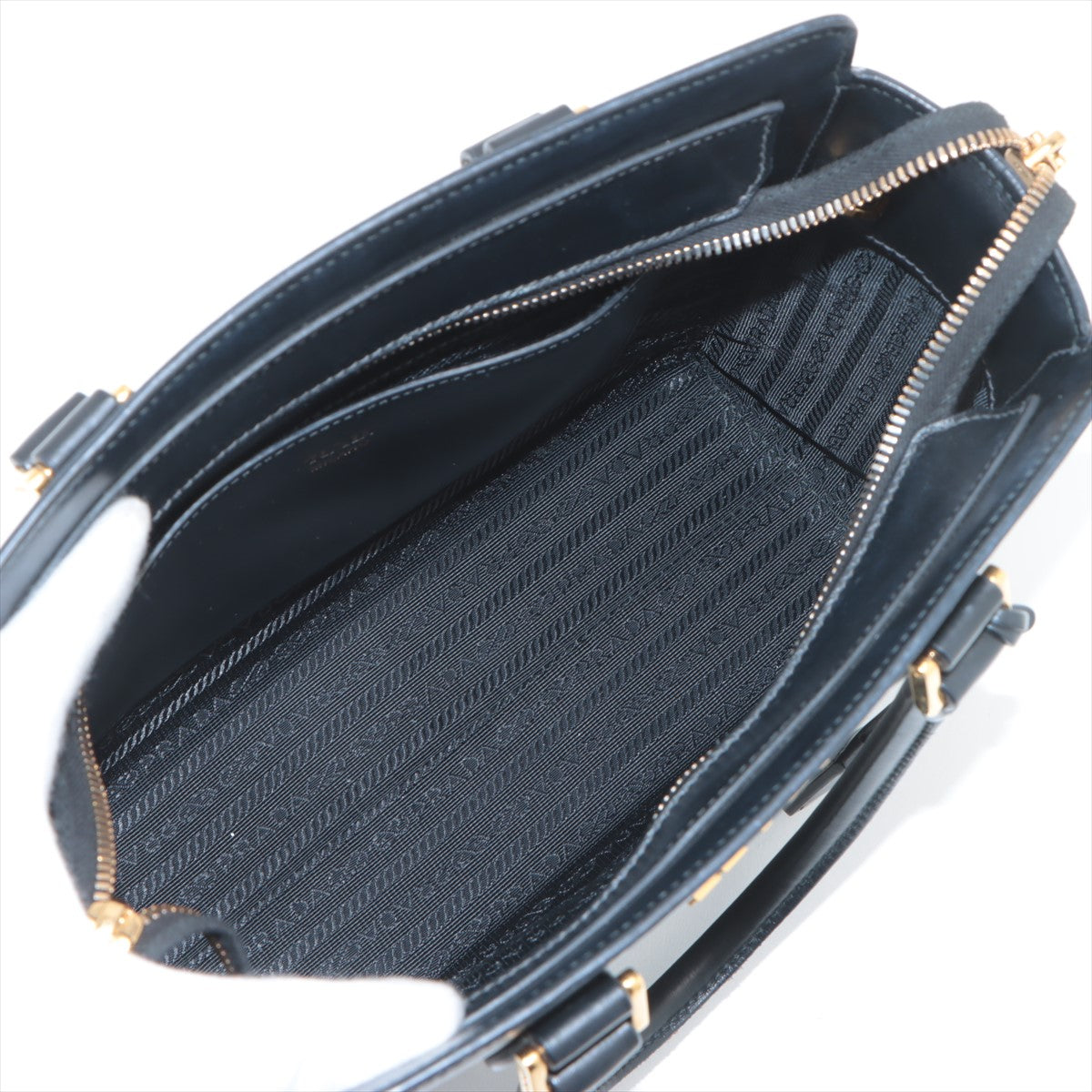 Prada Saffiano Leather Two-Way Shoulder Bag Black * PREORDER *
