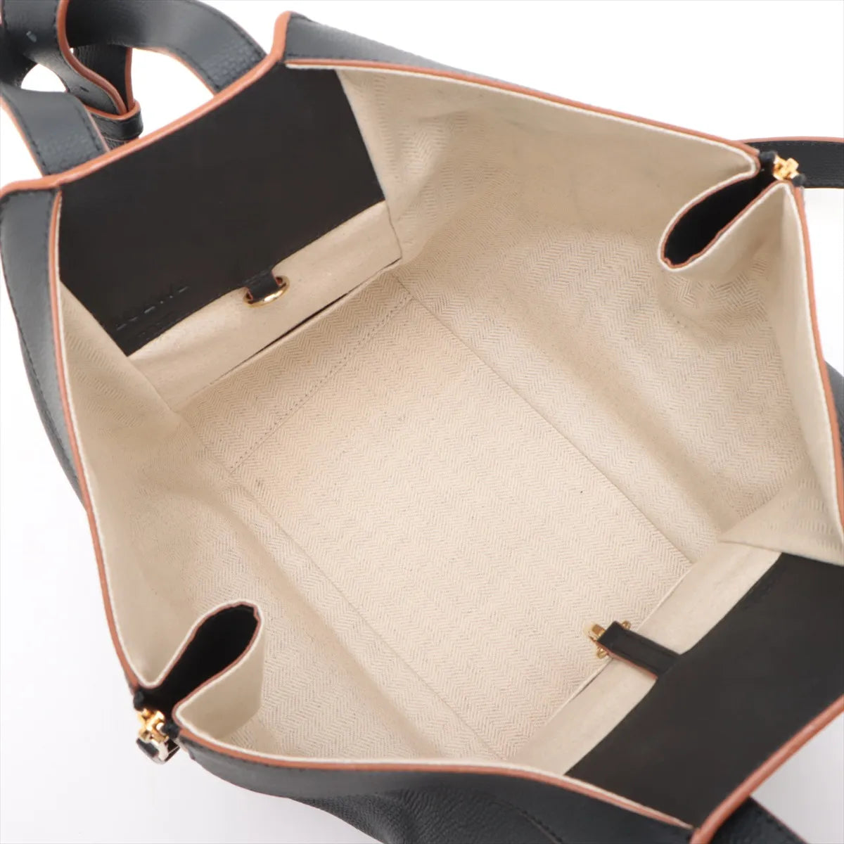 Loewe Hammock Small Leather Two-Way Handbag Black