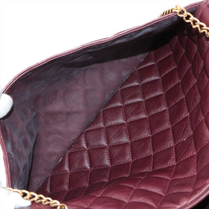 Chanel Matelasse Lambskin Chain Tote Bag Bordeaux