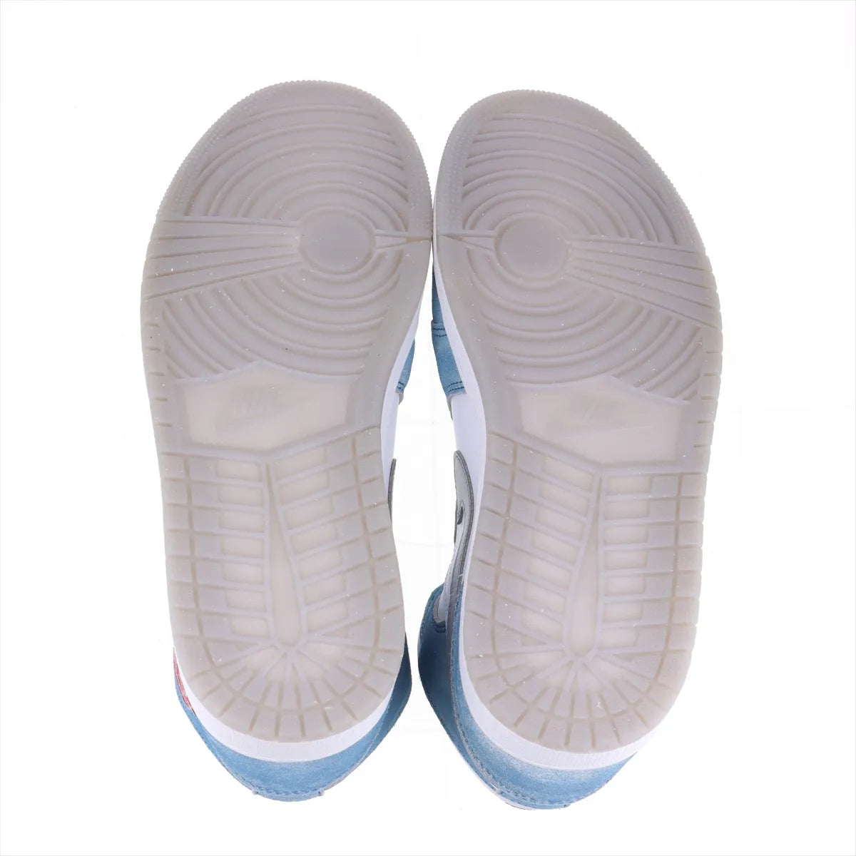 Nike Air Jordan 1 Mid SE Suede Leather High-top Sneakers Men's White x Blue