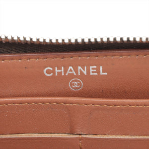 Chanel Matelasse Caviar Skin Zippy Wallet Black