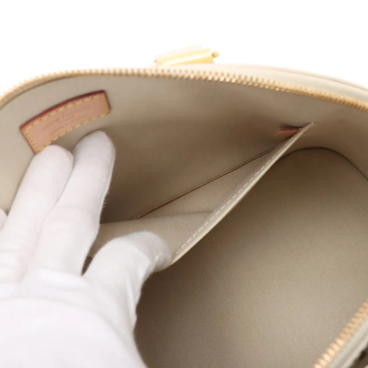 Louis Vuitton Vernis Alma PM Yellow