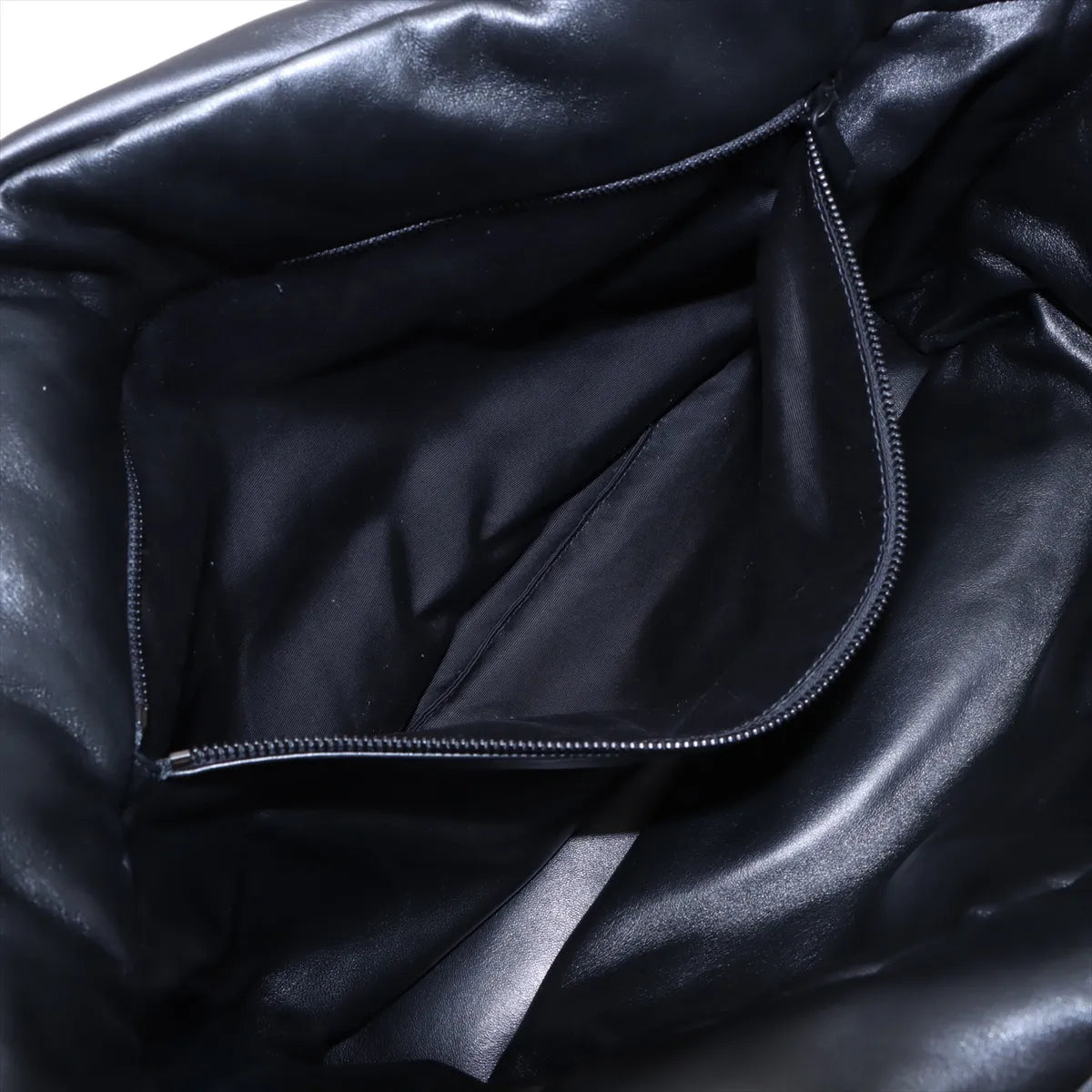 Saint Laurent Paris Debossed Logo Padded Leather Tote Bag Black