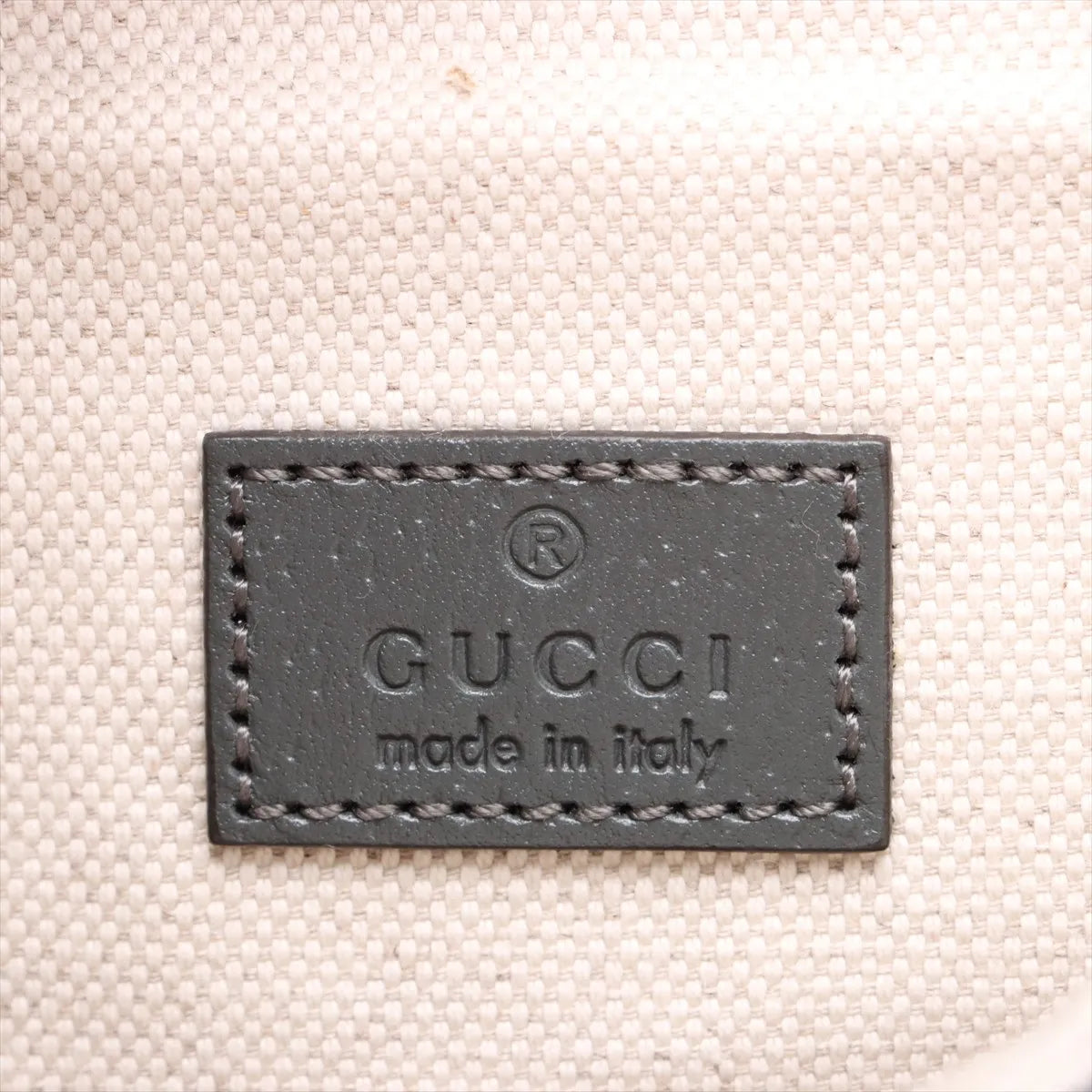 Gucci GG Supreme Leather Sling Belt Bag Gray