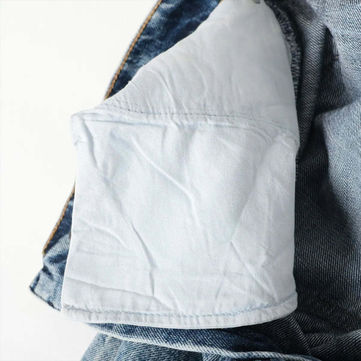 Balenciaga Cotton Denim Pants Blue