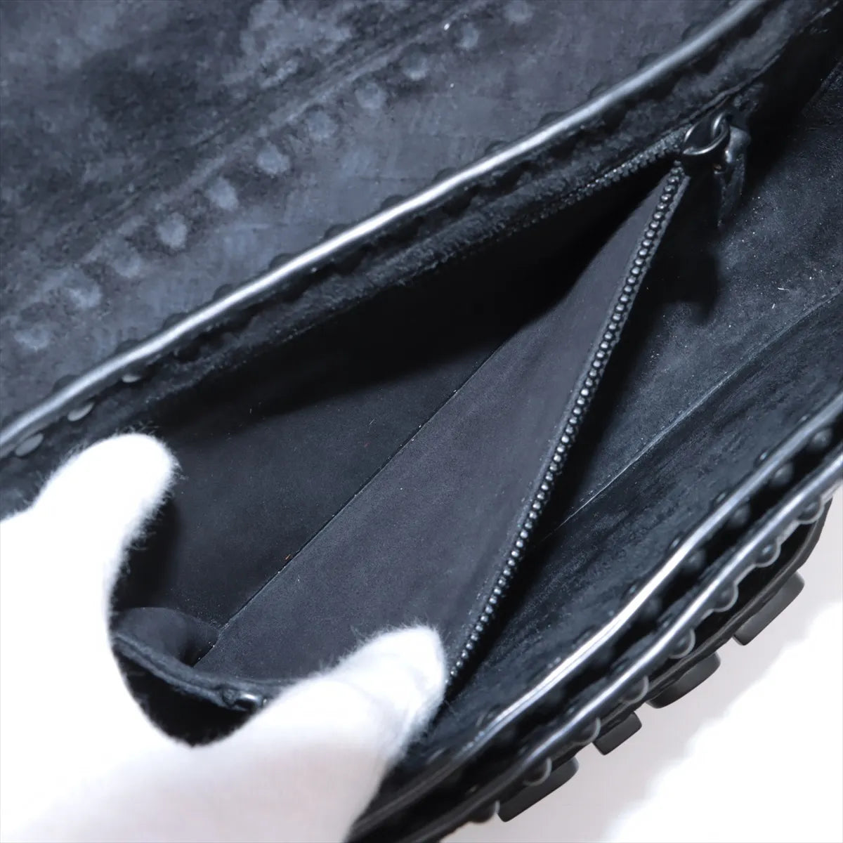 Christian Dior Dio(R)evolution Leather Shoulder Bag Black