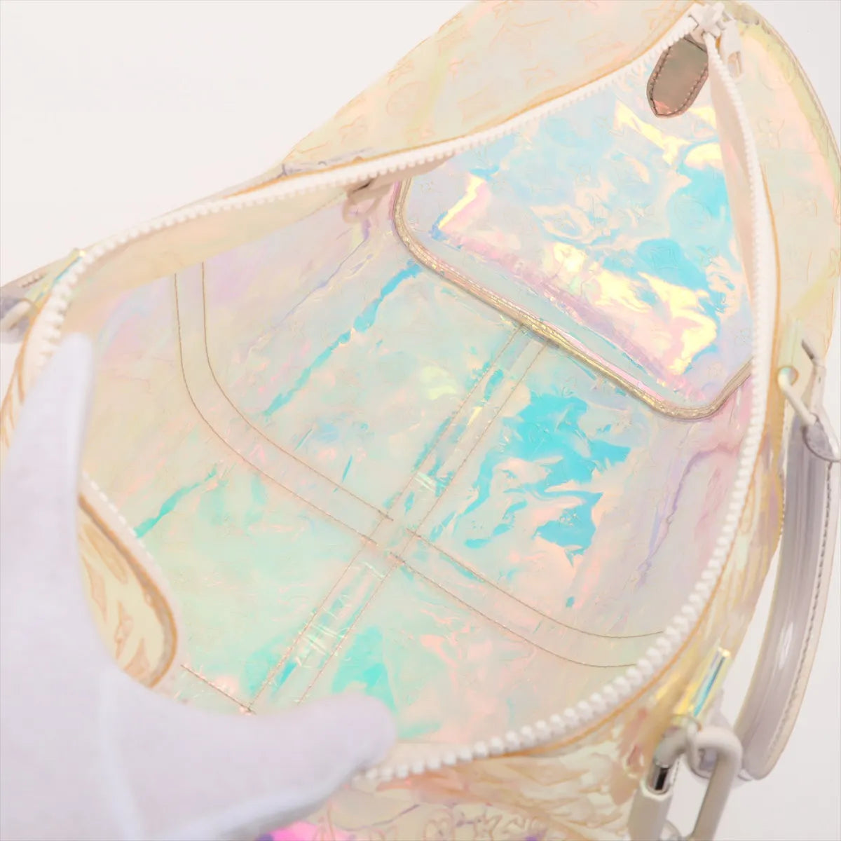 Louis Vuitton Monogram Prism Keepall Bandouliere 50