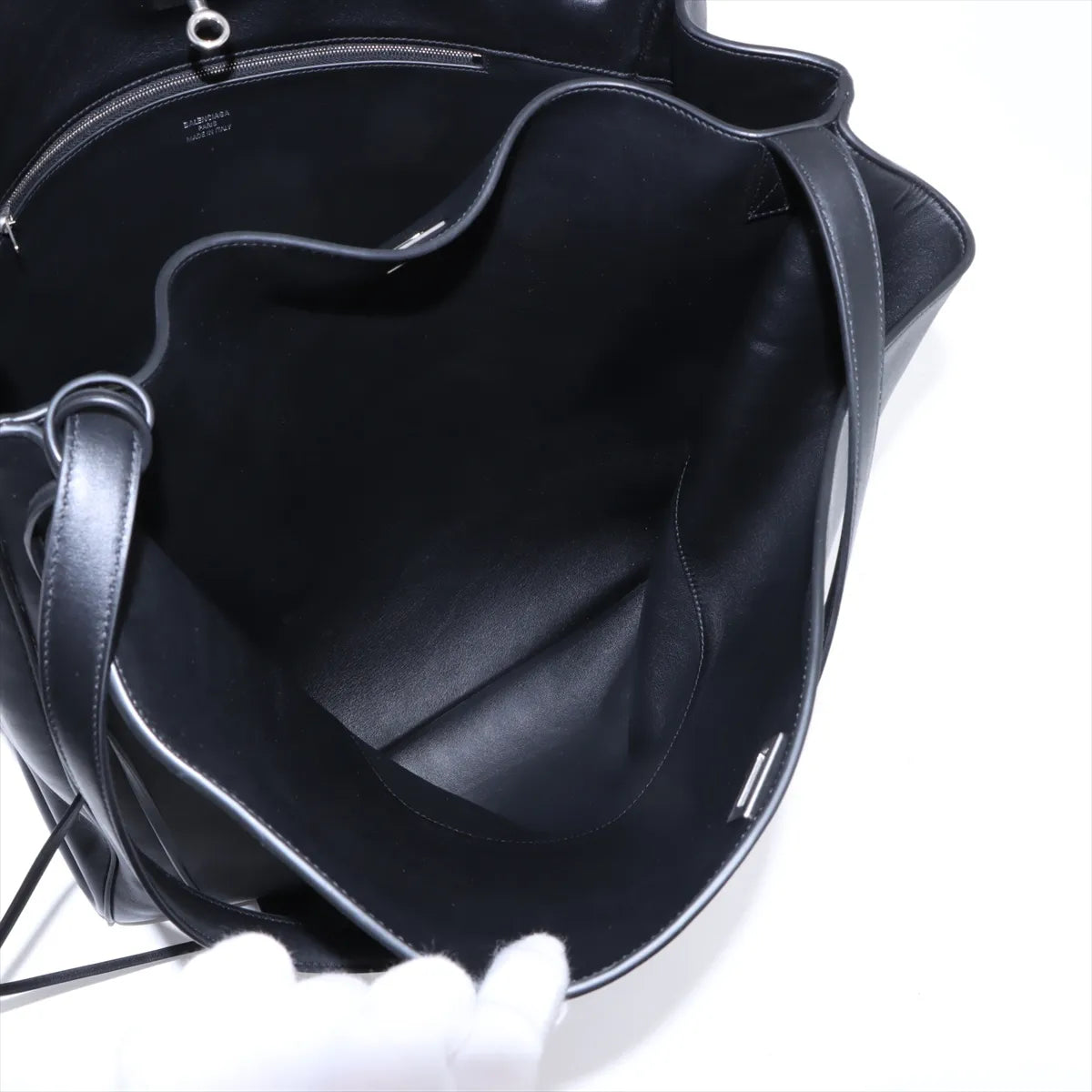 Balenciaga Rodeo Leather Tote Bag Black