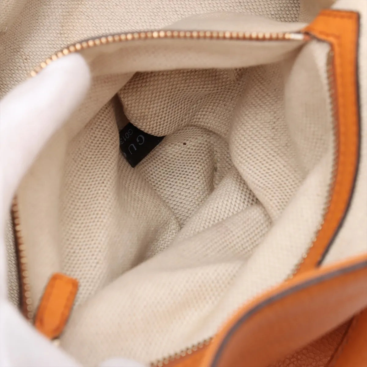 Gucci Soho Leather Tote Handbag Rust