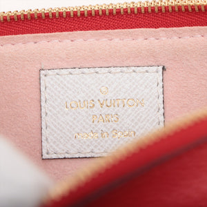 Quality Louis Vuitton Monogram Giant Reverse Pochette Double Zip Wallet Red