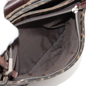 Preloved Fendi Zucca Canvas Shoulder Bag Brown