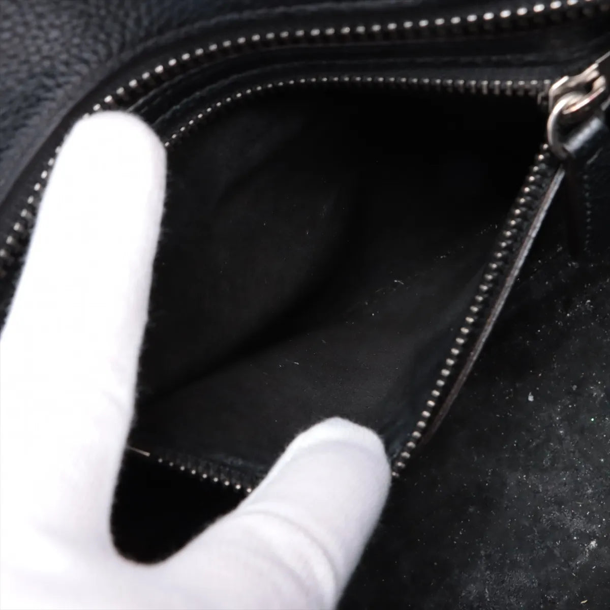 Celine Luggage Micro Shopper Leather Handbag Black