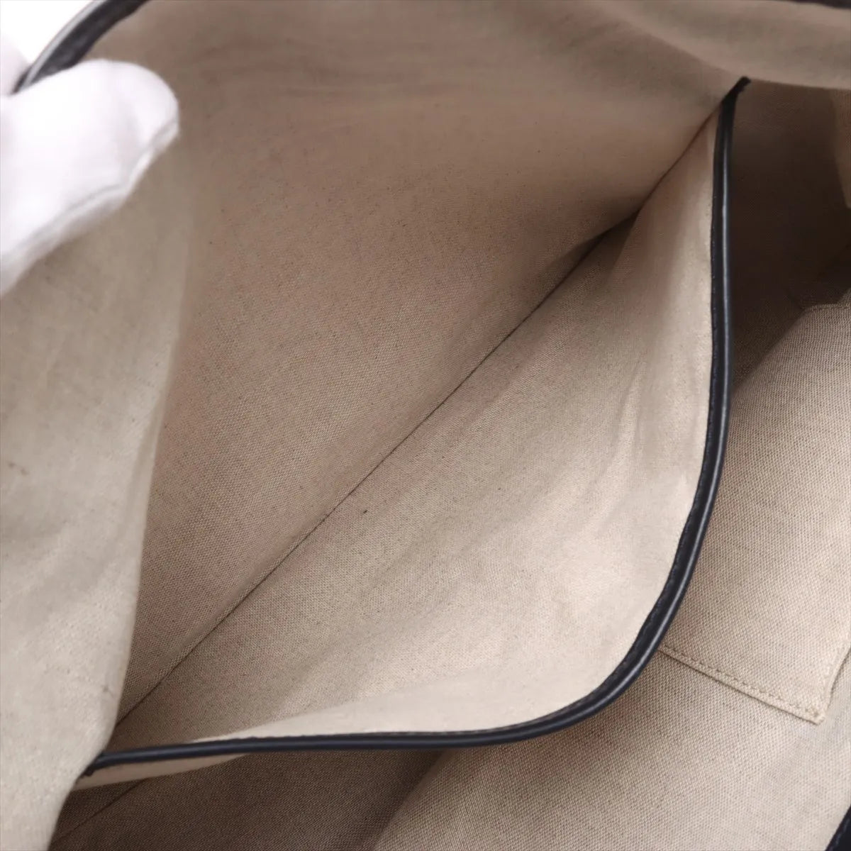 Berluti Calligraphy Canvas Leather Tote Bag Navy Blue