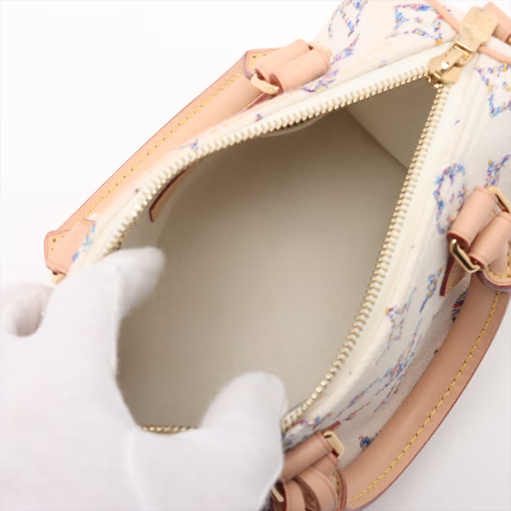 Louis Vuitton Monogram Jacquard Speedy Bandoulière 20 Beige