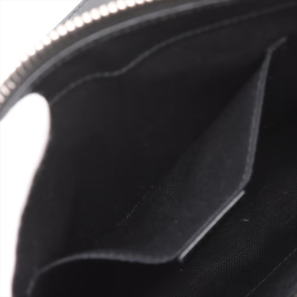 Gucci GG Supreme Patches Leather Messenger Bag Black