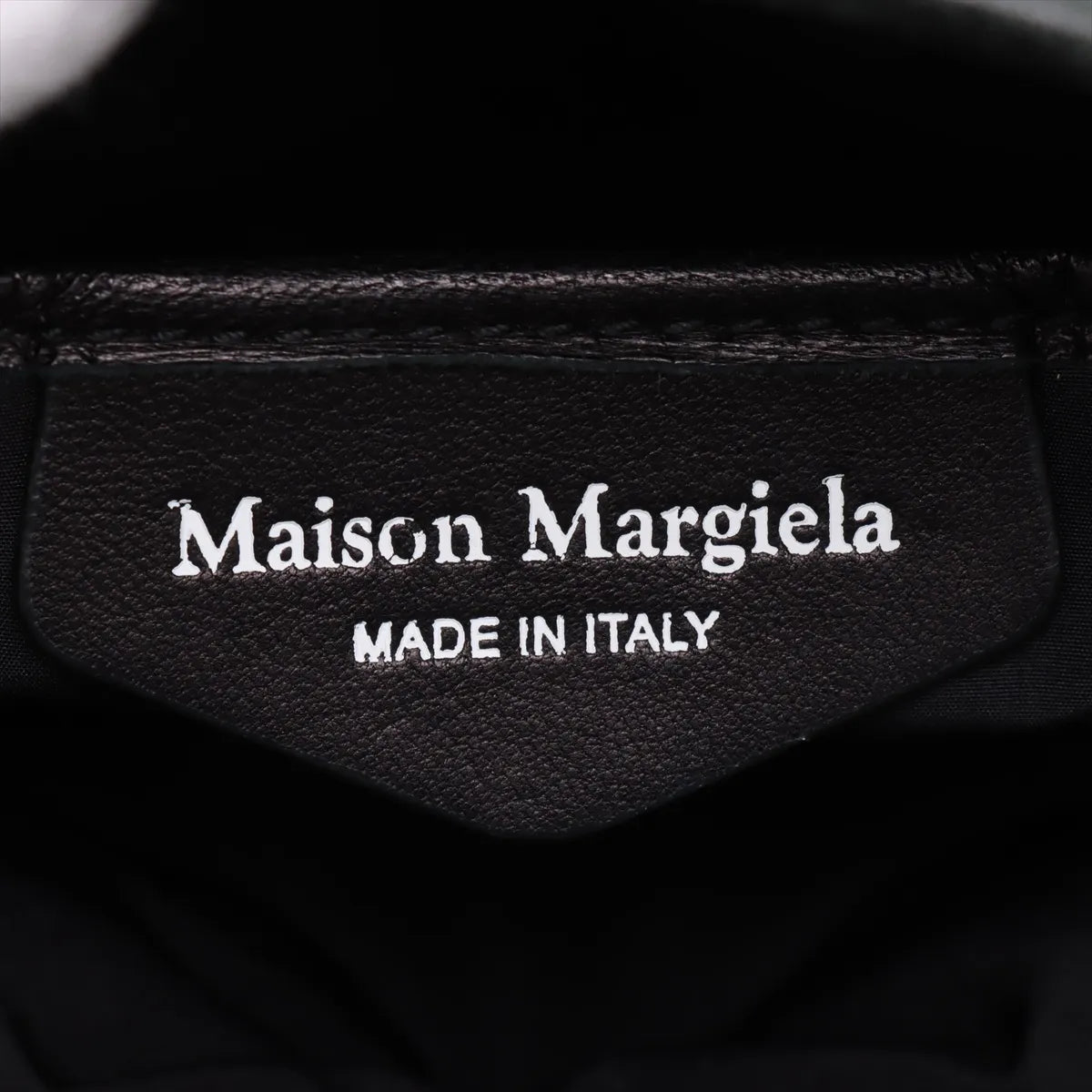 Maison Margiela Glam Slam Leather Chain Shoulder Bag Black