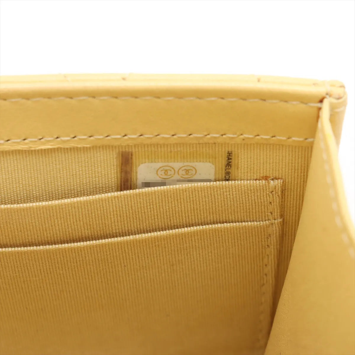 Chanel CC Logo Mini Matelasse Lambskin Single Flap Single Chain Bag Yellow