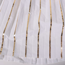 Load image into Gallery viewer, Valentino Garavani High-rise Pleated Midi Skirt White x Metallic Gold