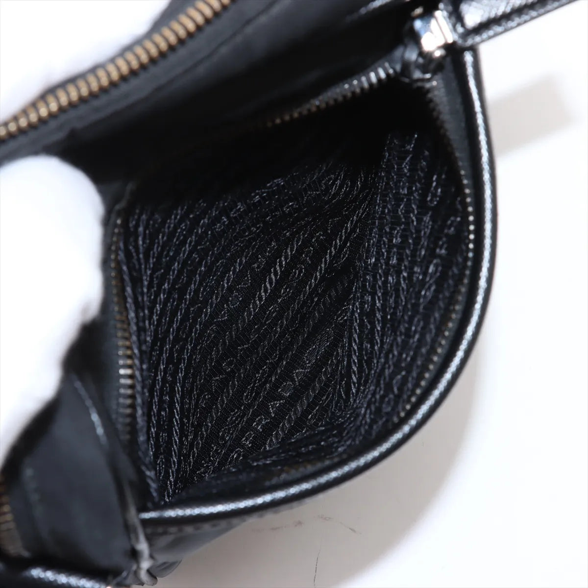 Prada Tessuto Nylon Messenger Bag Black