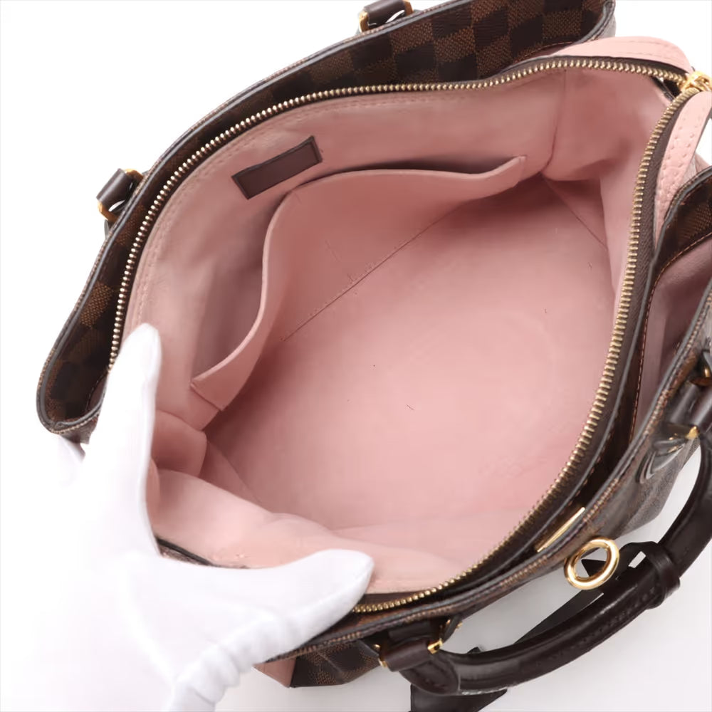 Louis Vuitton Damier Ebene Normandy Brown x Old Rose