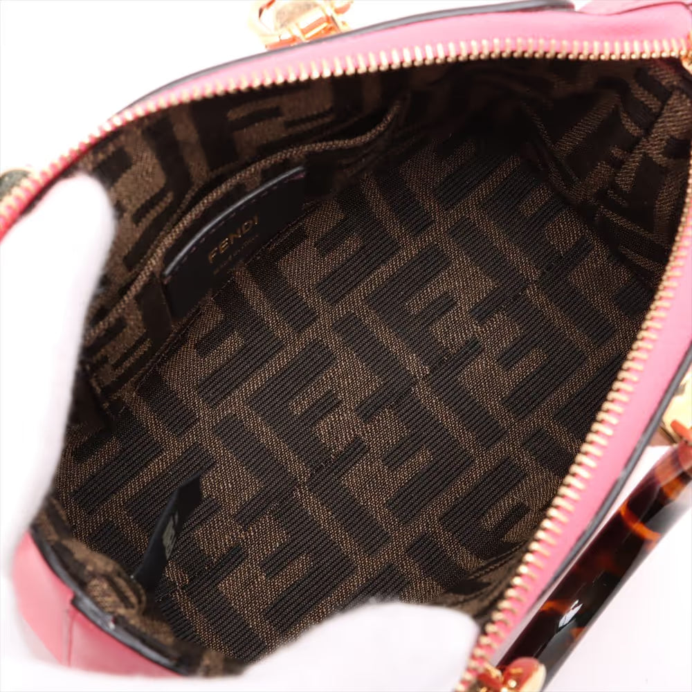 Fendi By The Way Mini Leather Two-Way Handbag Pink