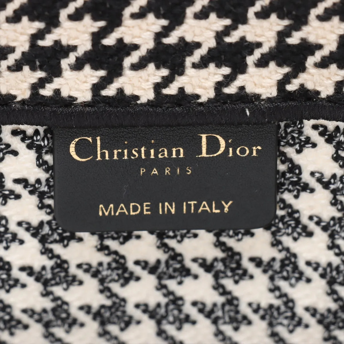 Christian Dior Medium  Canvas Book Tote Black x White