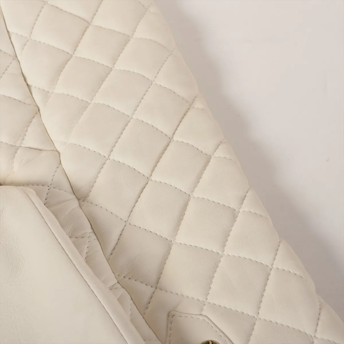 Balmain Lambskin Matelasse Blazer White