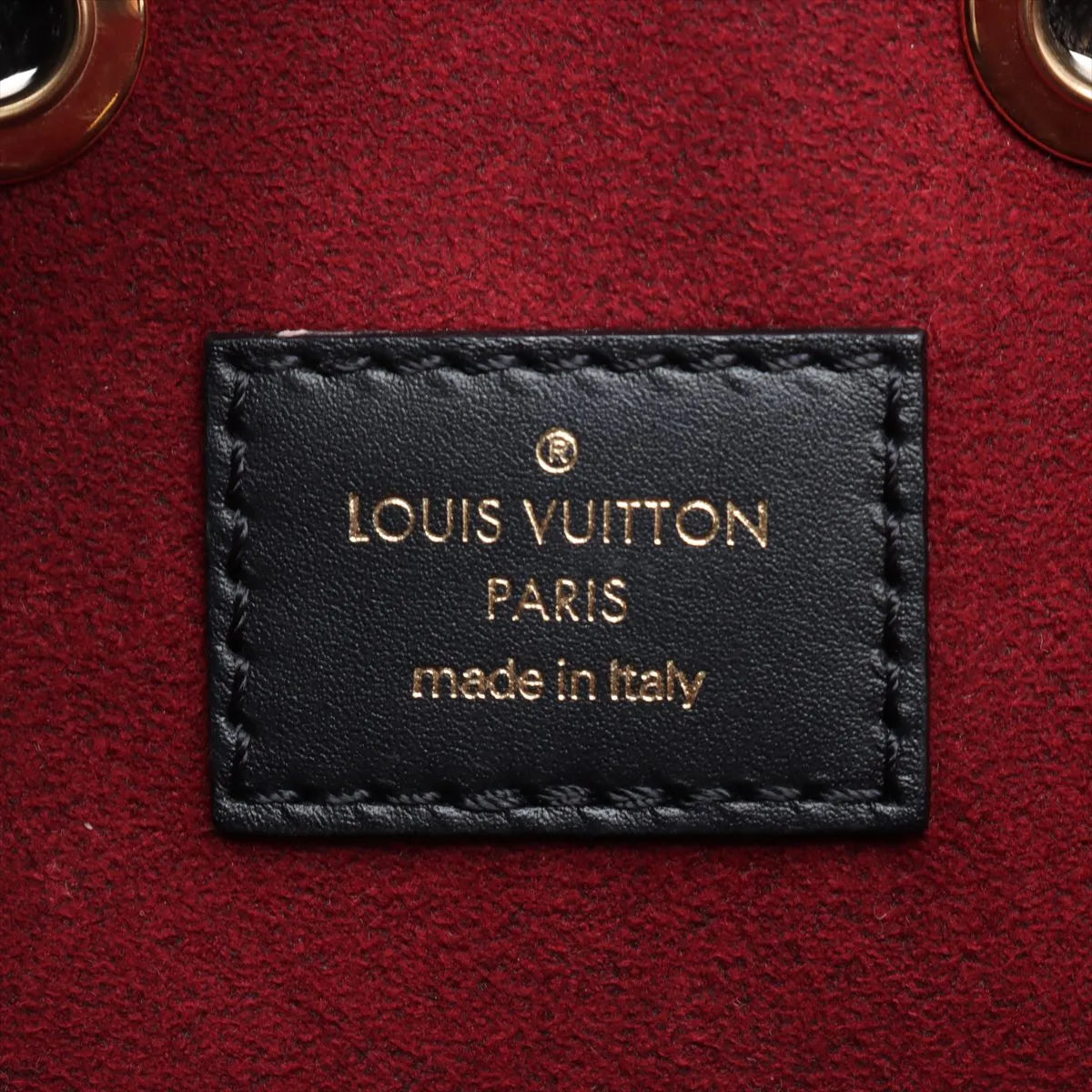 Louis Vuitton Bicolor Monogram Empreinte Neo Noe Bucket Bag Black x Creme