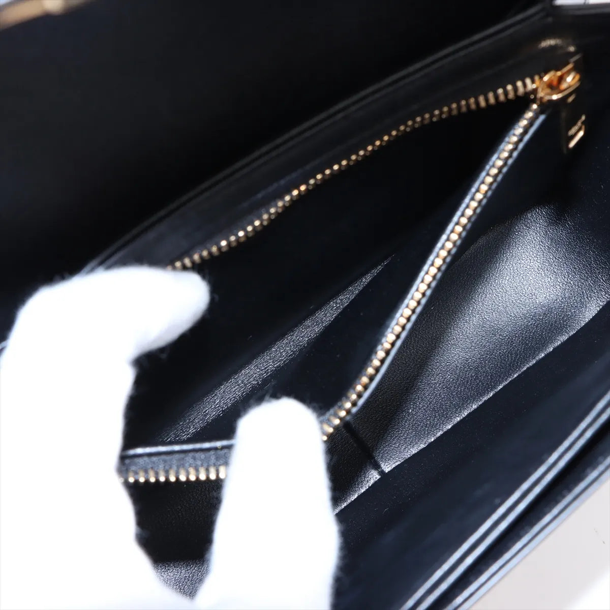 Celine Triomphe Teen Leather Shoulder Bag Black