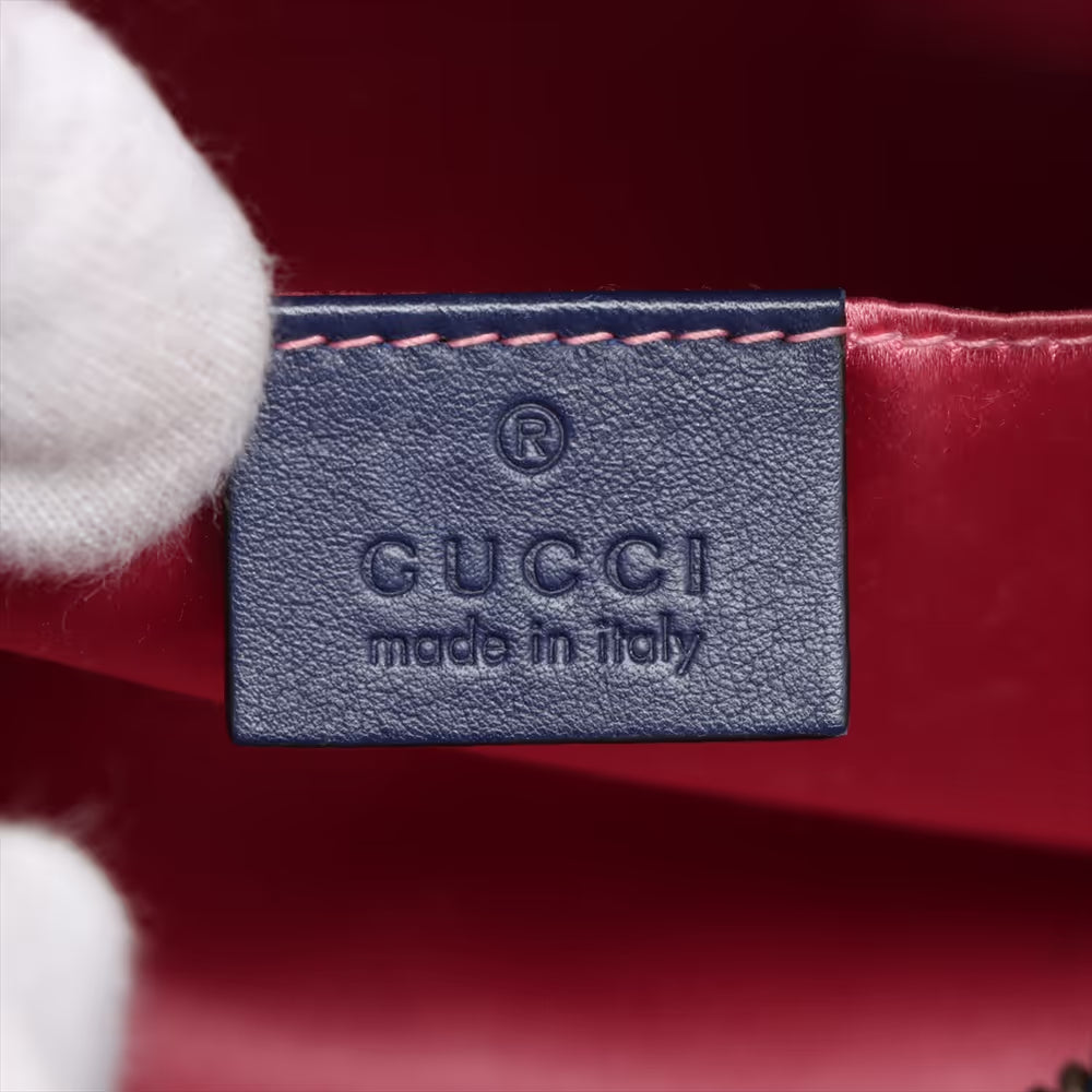 Gucci GG Marmont Velvet Chain Shoulder Bag Blue