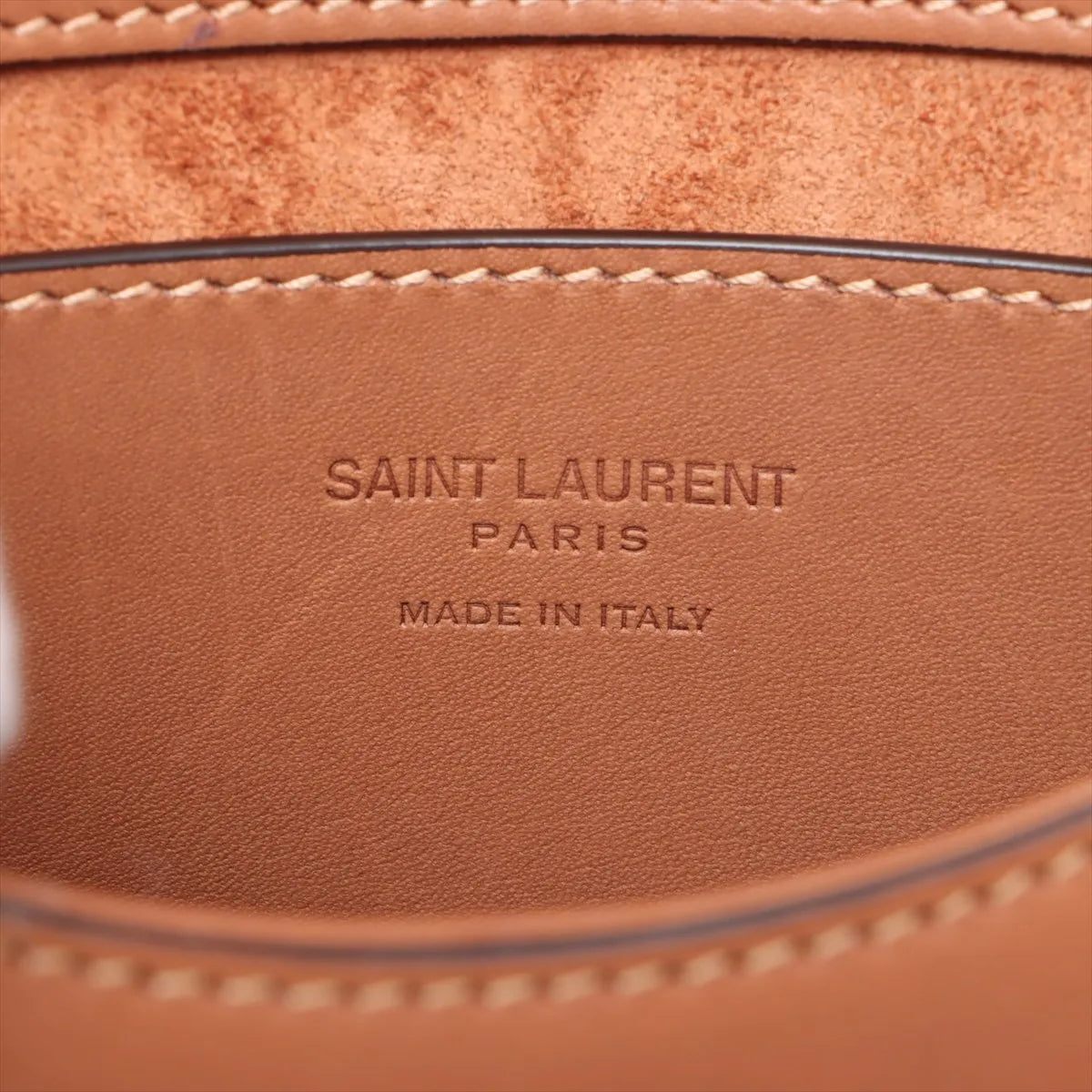 Saint Laurent Paris Voltaire Mini Leather Shoulder Bag Brown