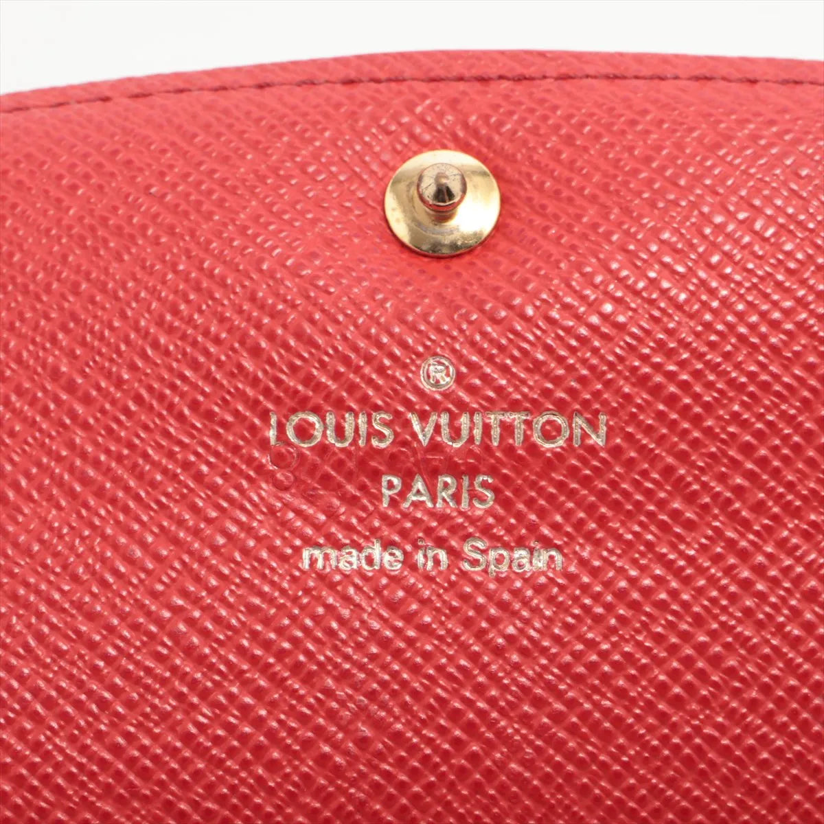 Louis Vuitton Monogram Emilie Long Wallet Poppy Red